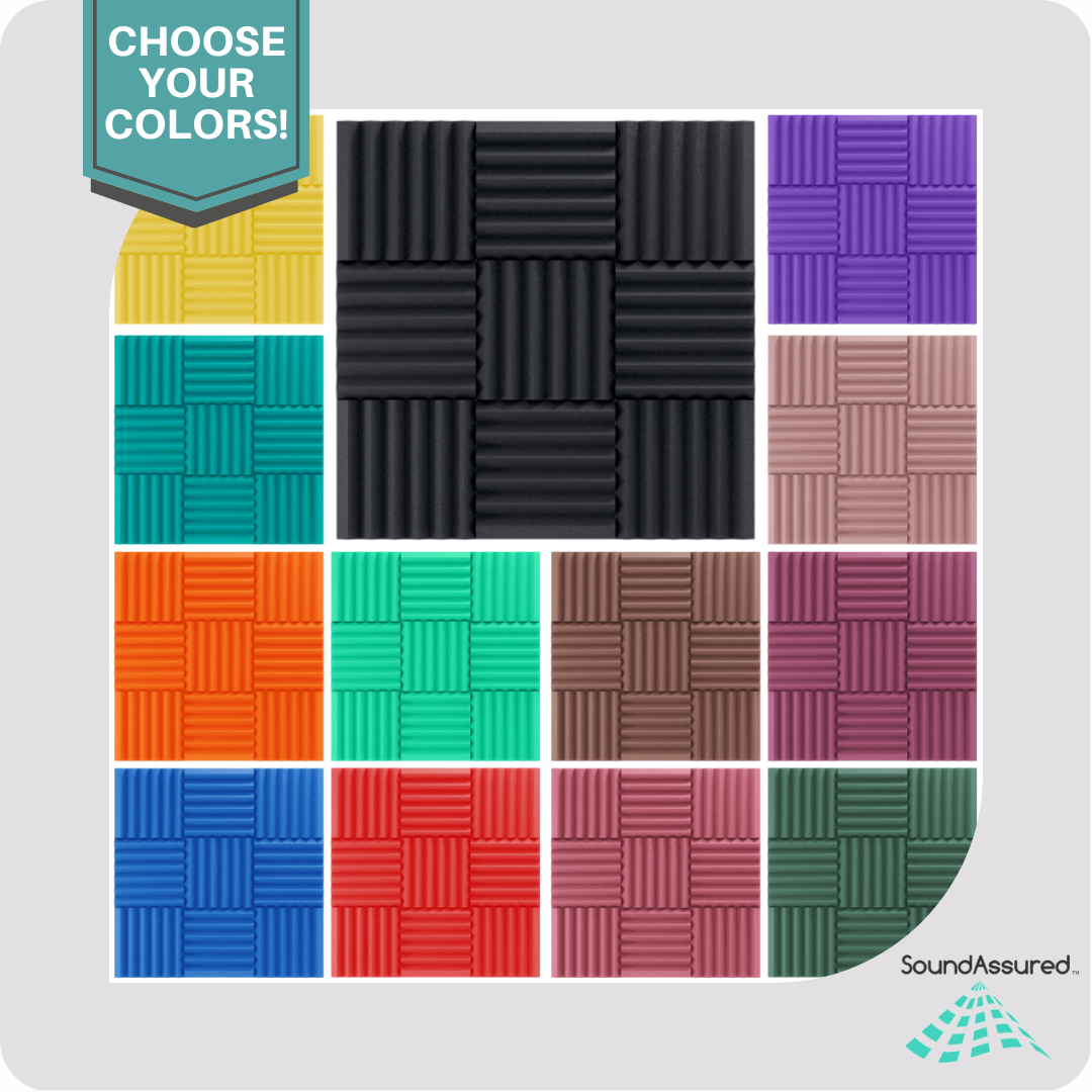 Easy Mount Acoustic Foam Kit - 12x12x2