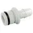 3/4” QA x 3/4” HB Straight Fitting w/ O-Ring, Nylon