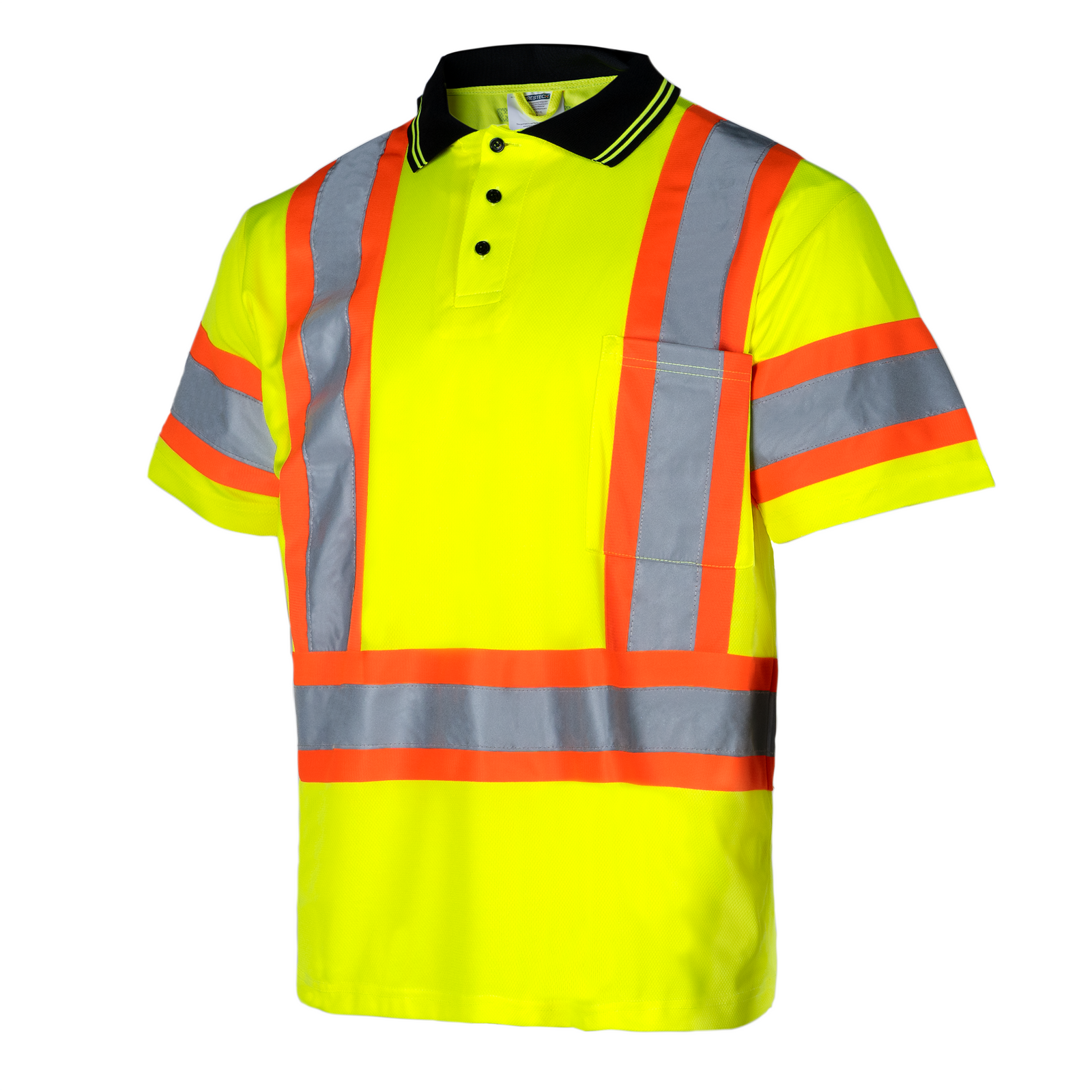 Hi-Vis X-Back Reflective Two-Tone Safety Polo Shirt