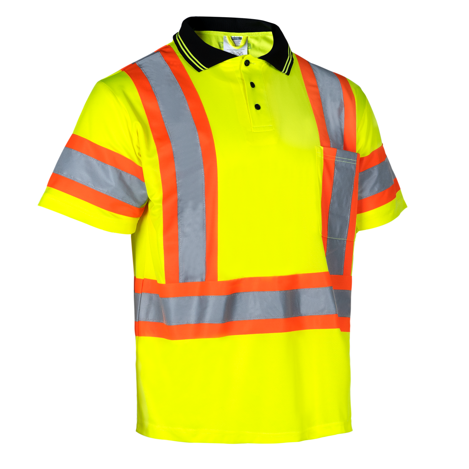 Hi-Vis X-Back Reflective Two-Tone Safety Polo Shirt