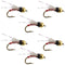 Beadhead Red 3 Dollar Dip Serendipity Wet Fly Fishing Flies - 6 Flies Hook Size 18