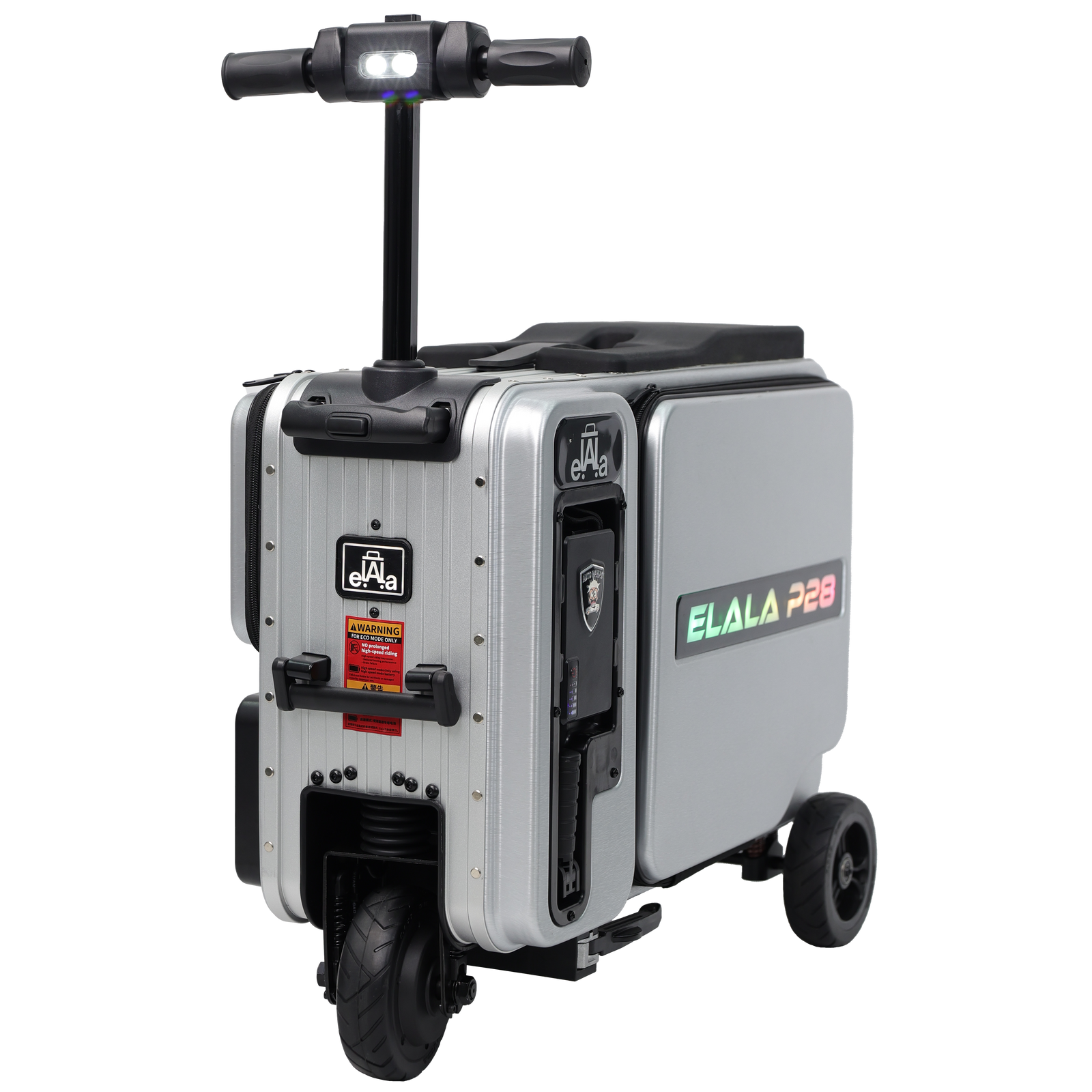 Elala P28 - Silver Motorized Suitcase