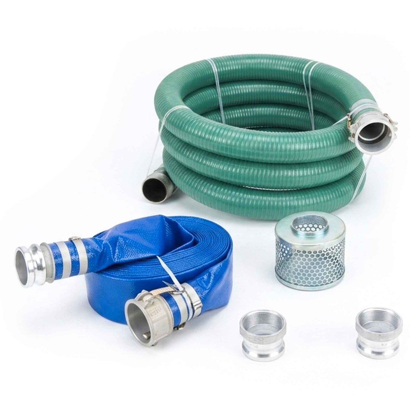 3-Inch Trash Pump Hose Kit Heavy-Duty Suction and Discharge Set