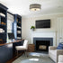 3-Light Modern LED Flush Mount Light with Crystal