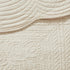 3 Pc Antimicrobial Cream Reversible Scalloped Edge Quilt Set