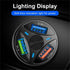 3 Port Fast LED Car Charger + 3 in 1 Cable Combo Red