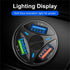 3 Port Fast LED White Car Charger + 3 in 1 Cable Combo