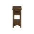 Accent End Table, 2 Tier, Narrow, Storage Drawer, Transitional - Walnut