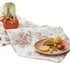 DaDa Bedding Hint of Mint Cottage Floral Roses Quilted Cotton Dining Table Runner (3036)