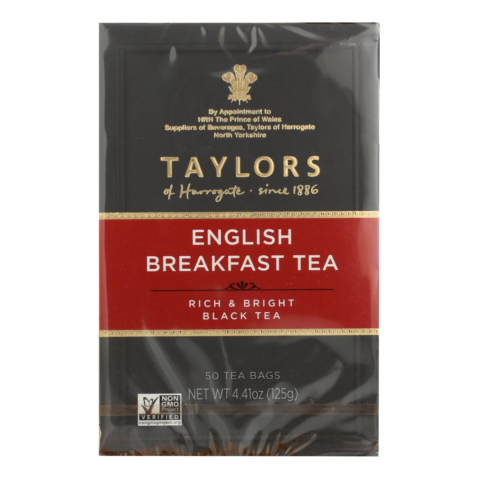 Taylors of Harrogate English Breakfast Tea Bags - 6 x 50 Bags
