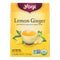 Yogi Tea Lemon Ginger Caffeine Free Herbal Tea, 16 Tea Bags/Pack (Pack of 6)