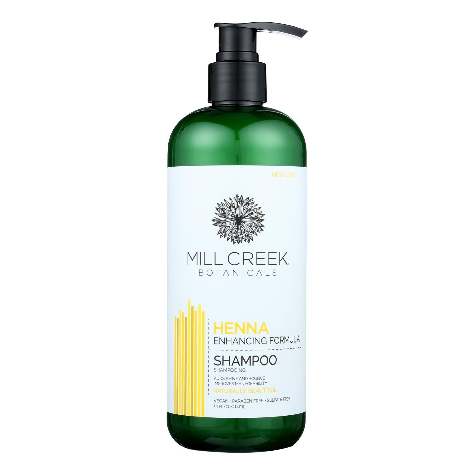 Mill Creek Botanicals Henna Shampoo for Nourished and Silky Hair (14 Fl. Oz.)