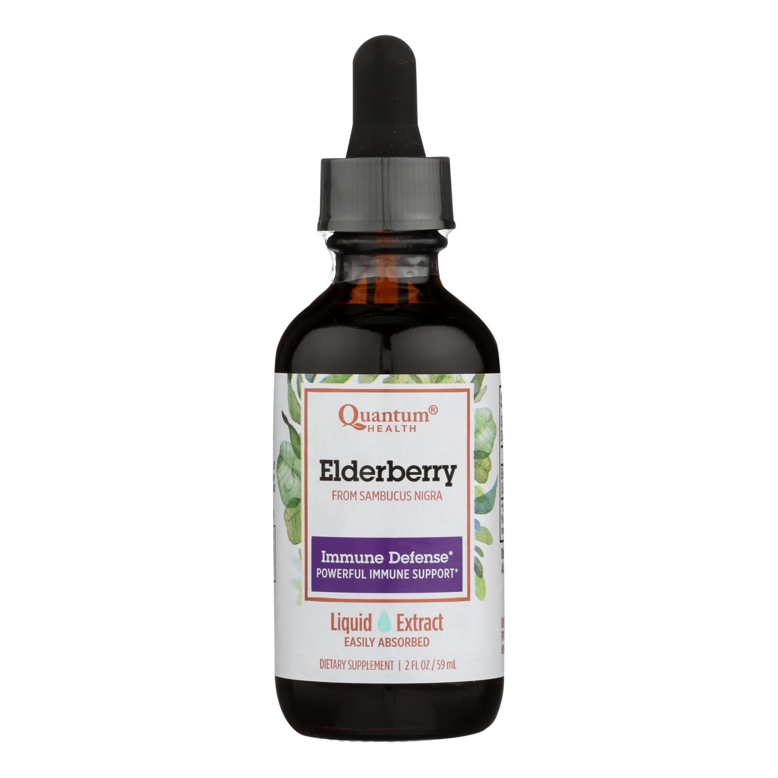 Quantum Elderberry Immune Defense Extract, 2 Fl Oz