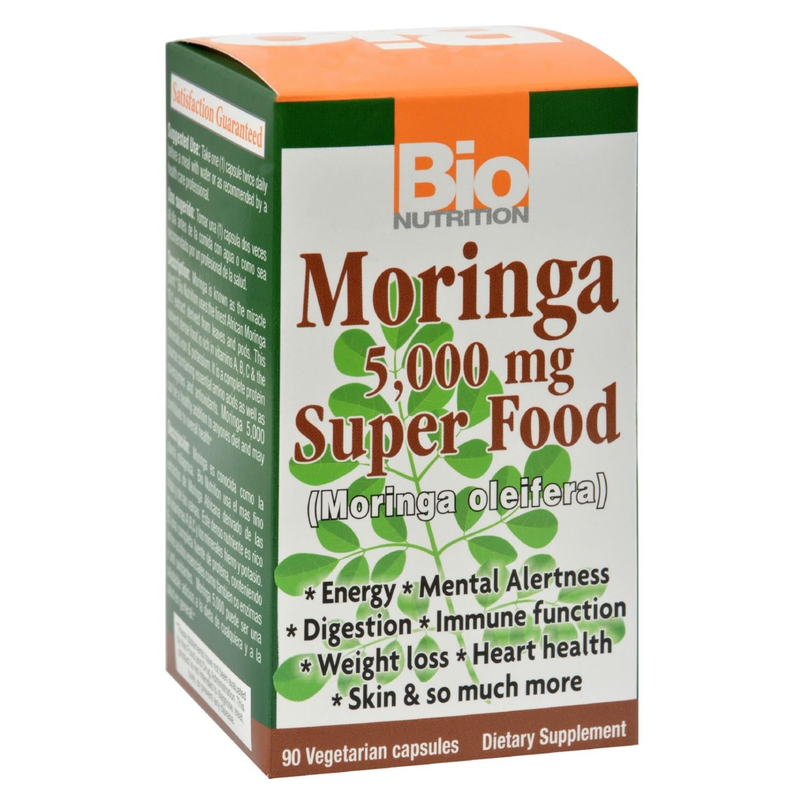 Bio Nutrition Moringa 5000mg Daily Supplement (90 Capsules)