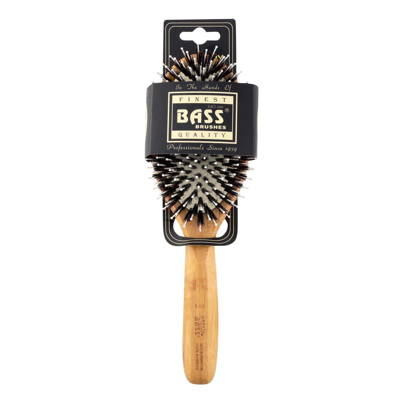 Elite Bass Brushes Large Oval Boar Nylon Bristle Brush