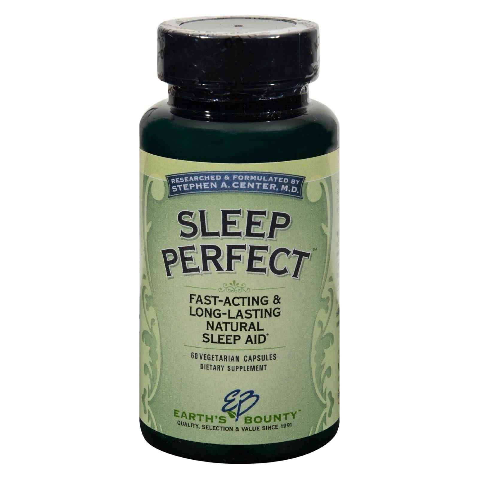 Earth's Bounty Sleep Perfect - Promotes Calming and Restful Nights - 60 Vegetarian Capsules