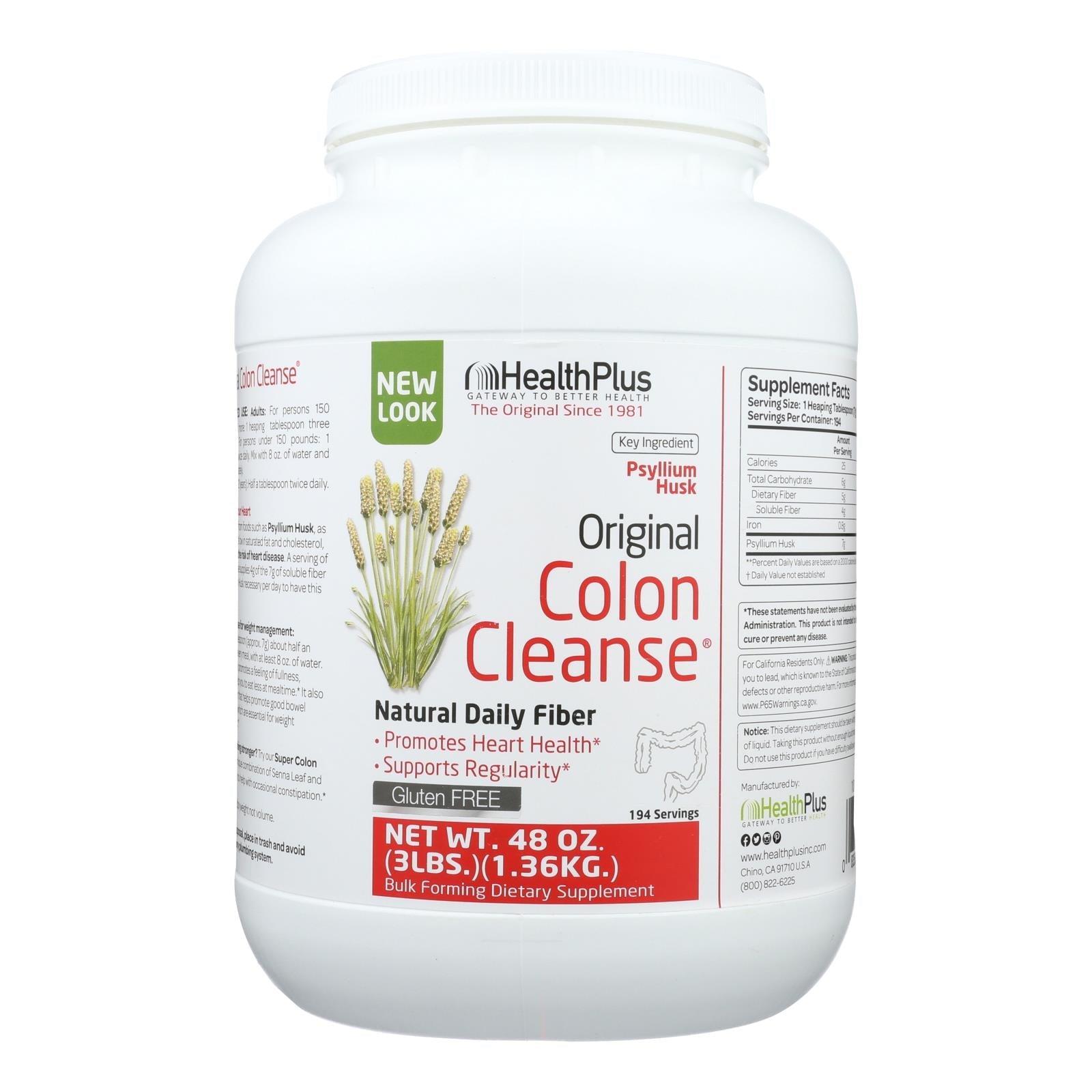Health Plus Original Colon Cleanse, 3 lbs.