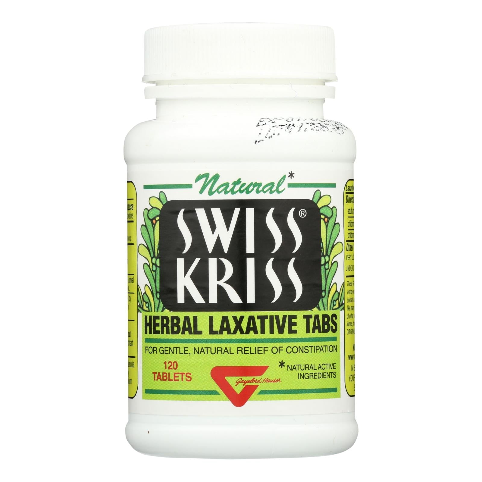 Modern Natural Products Swiss Kriss Herbal Laxative Tablets (Pack of 120)