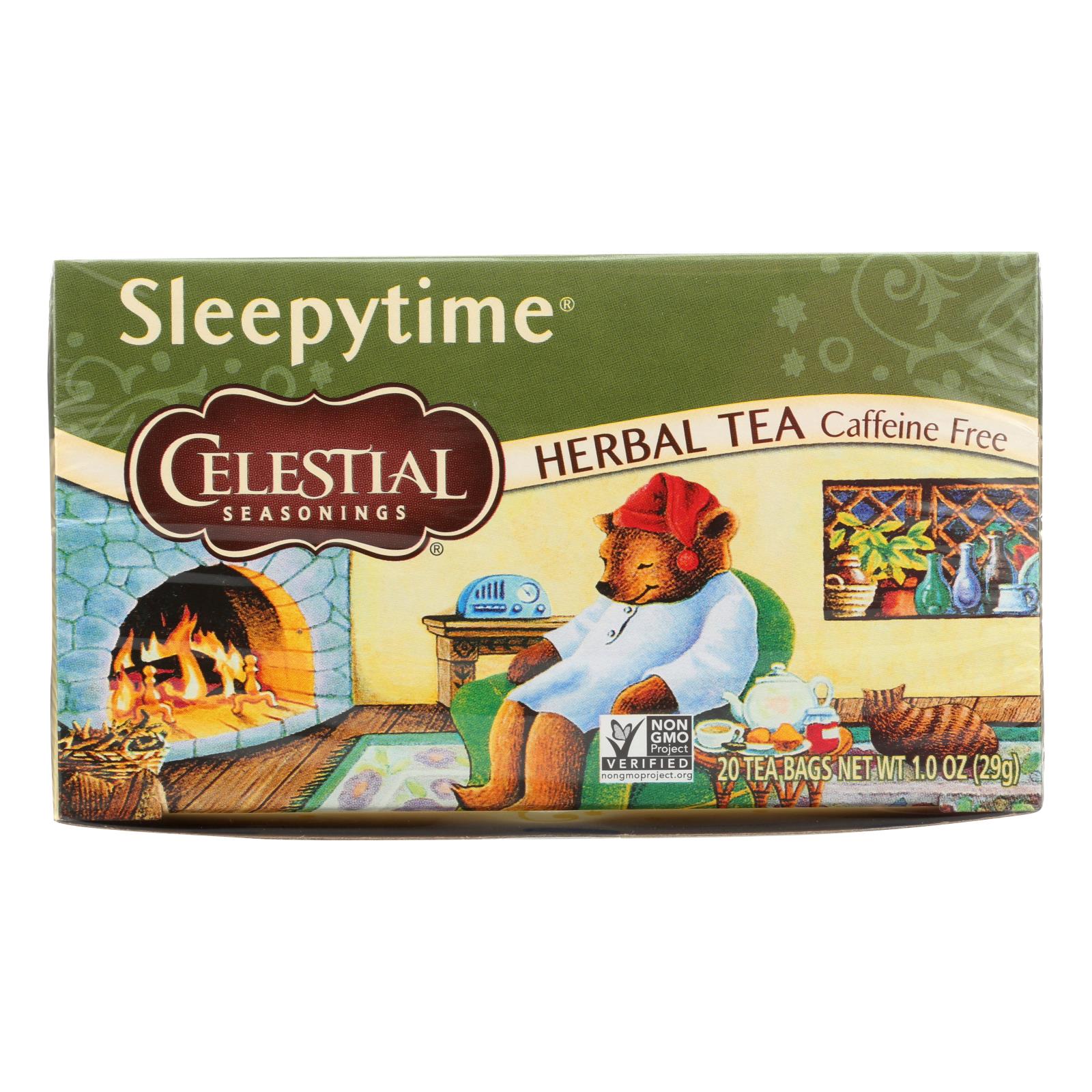 Celestial Seasonings Sleepytime Herbal Tea, Caffeine-Free (Pack of 6 - 20 Tea Bags)
