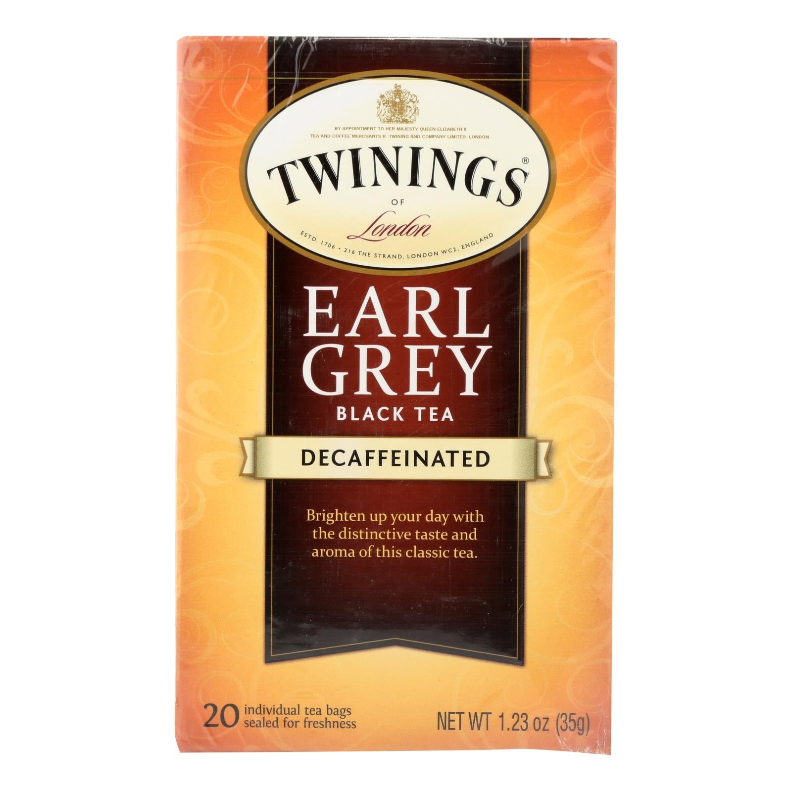 Decaffeinated Twinings Earl Grey Tea - 6 Pack (20 Tea Bags)