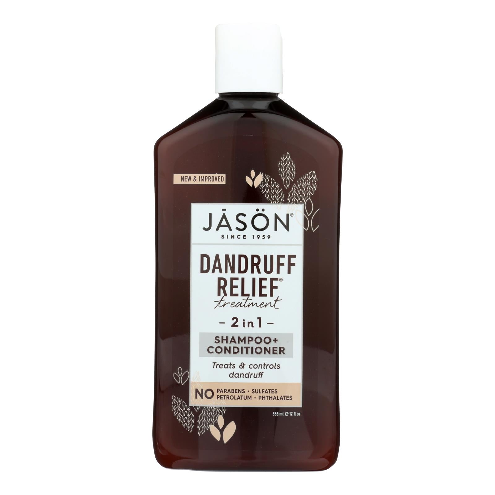 Jason Natural Products Dandruff Relief Shampoo and Conditioner (12 Oz)