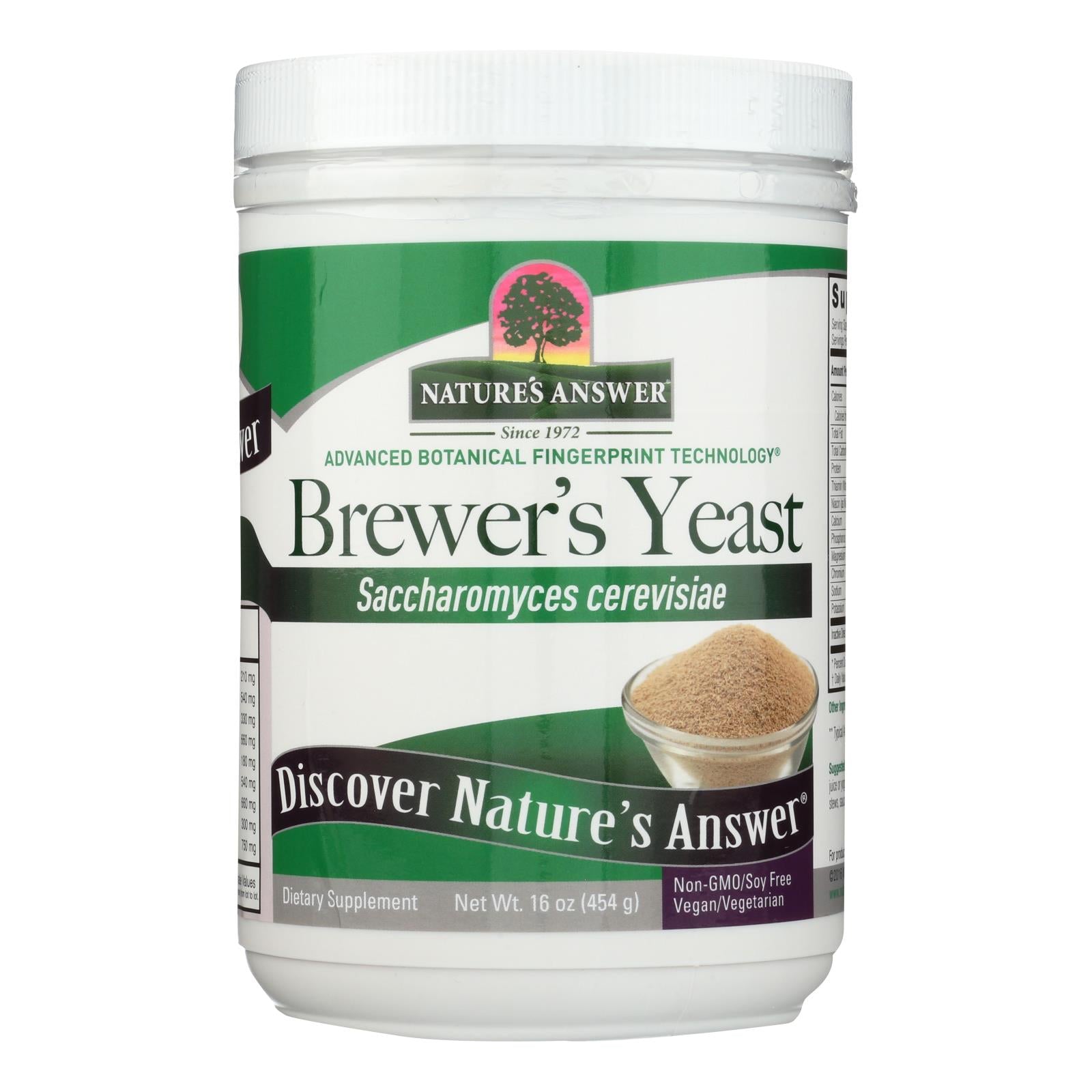 Nature's Answer - Certified Gluten-Free Brewers Yeast - 16 Oz.