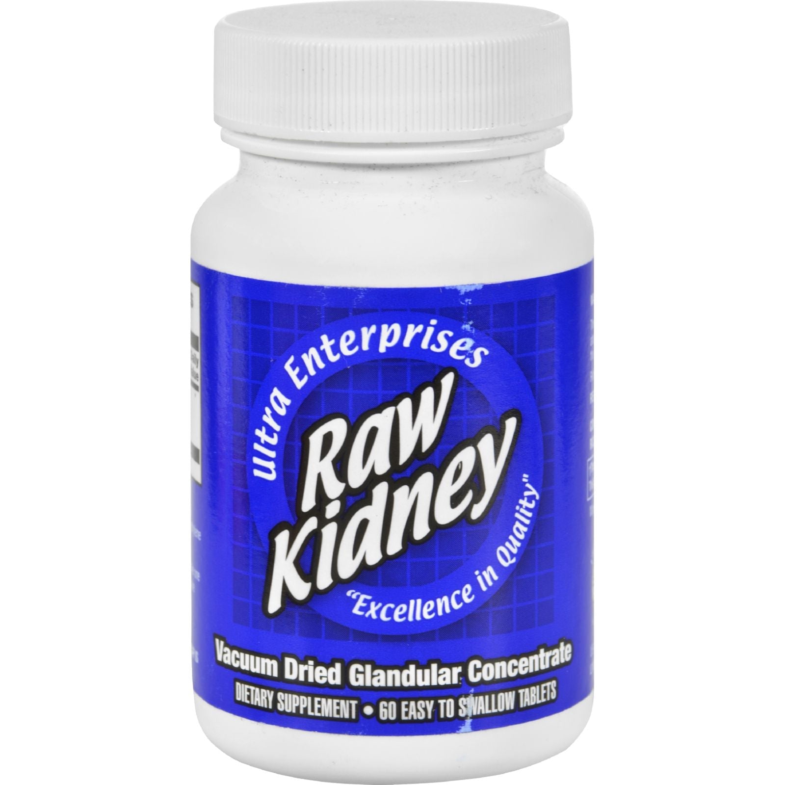 Raw Kidney Glandulars - 200 mg - 60 Tablets