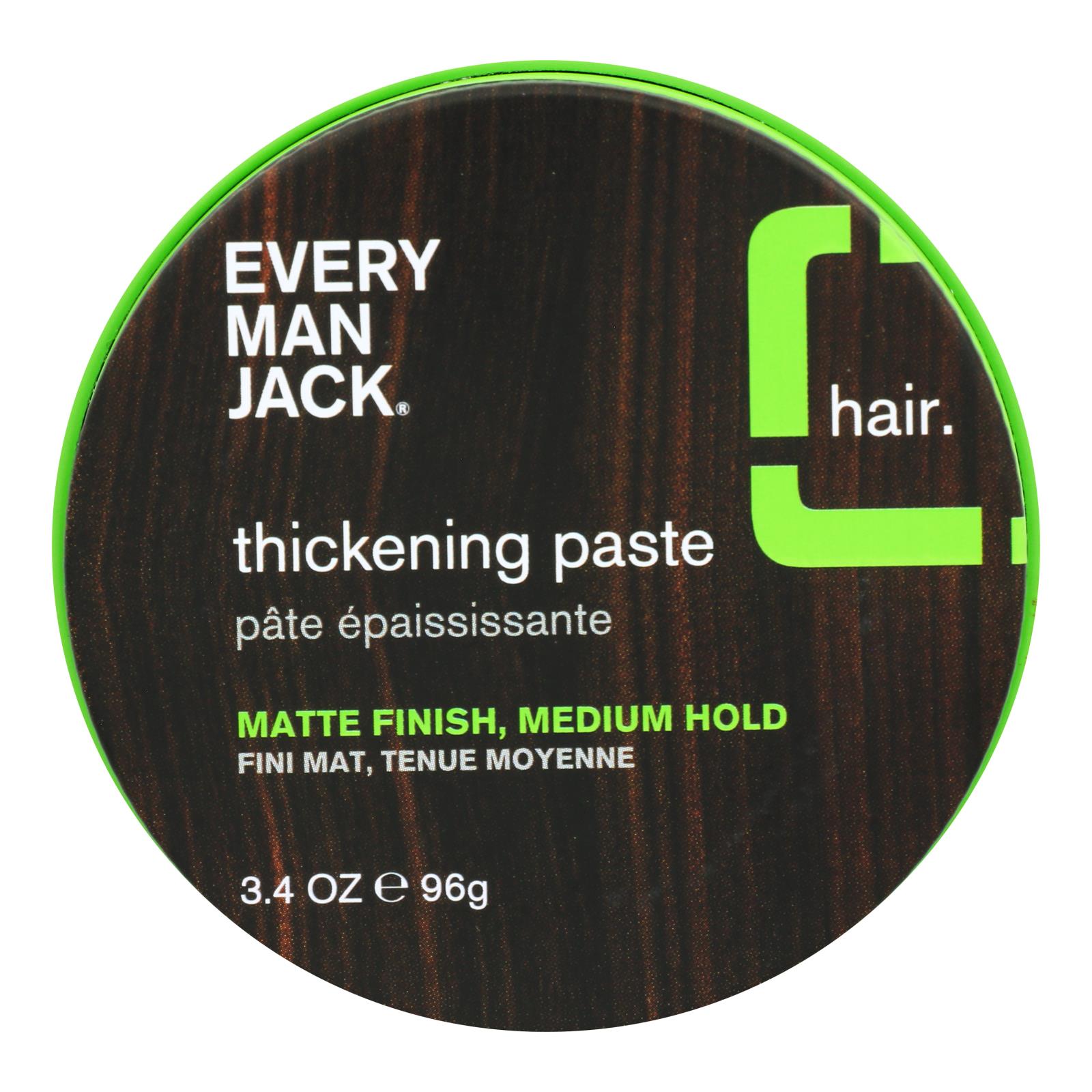 Every Man Jack Thickening Paste for Fuller, Textured Hair (3.4 Oz.)