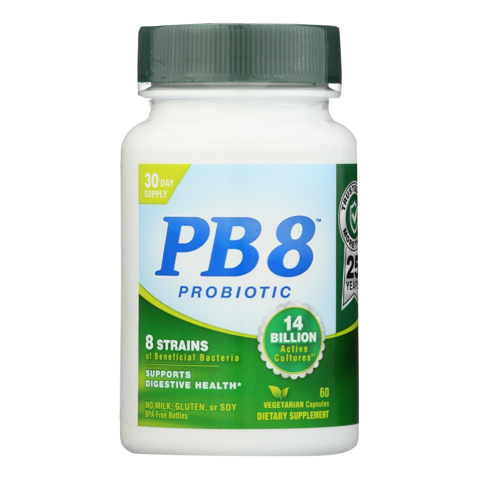 Nutrition Now PB8 Probiotic Acidophilus For Life - 500 mg, 60 Vegetarian Capsules