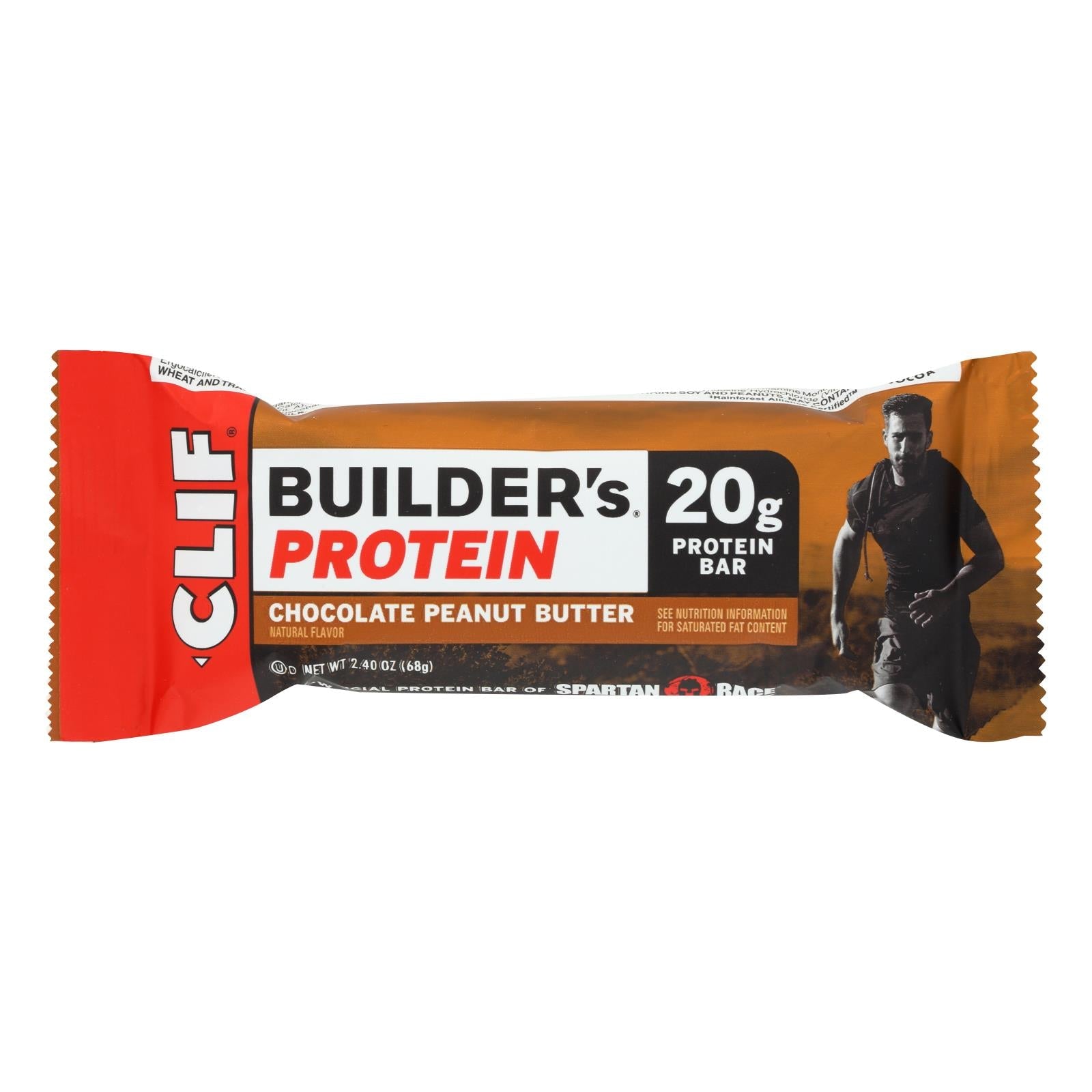 Clif Bar Builder's Protein Bar - Chocolate Peanut Butter, 12 x 2.4oz