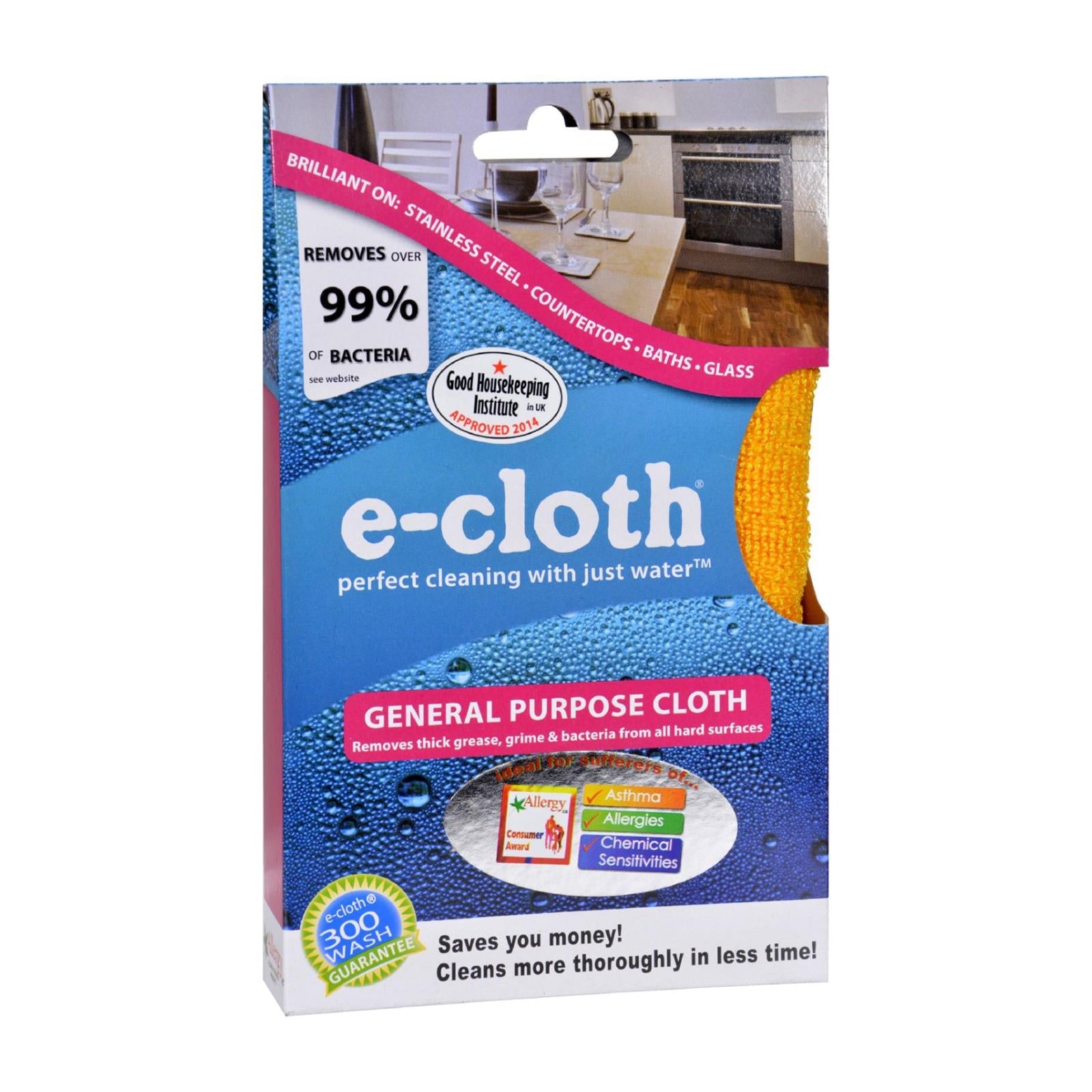 E-Cloth General Purpose Microfiber Cleaning Cloth, 12.5