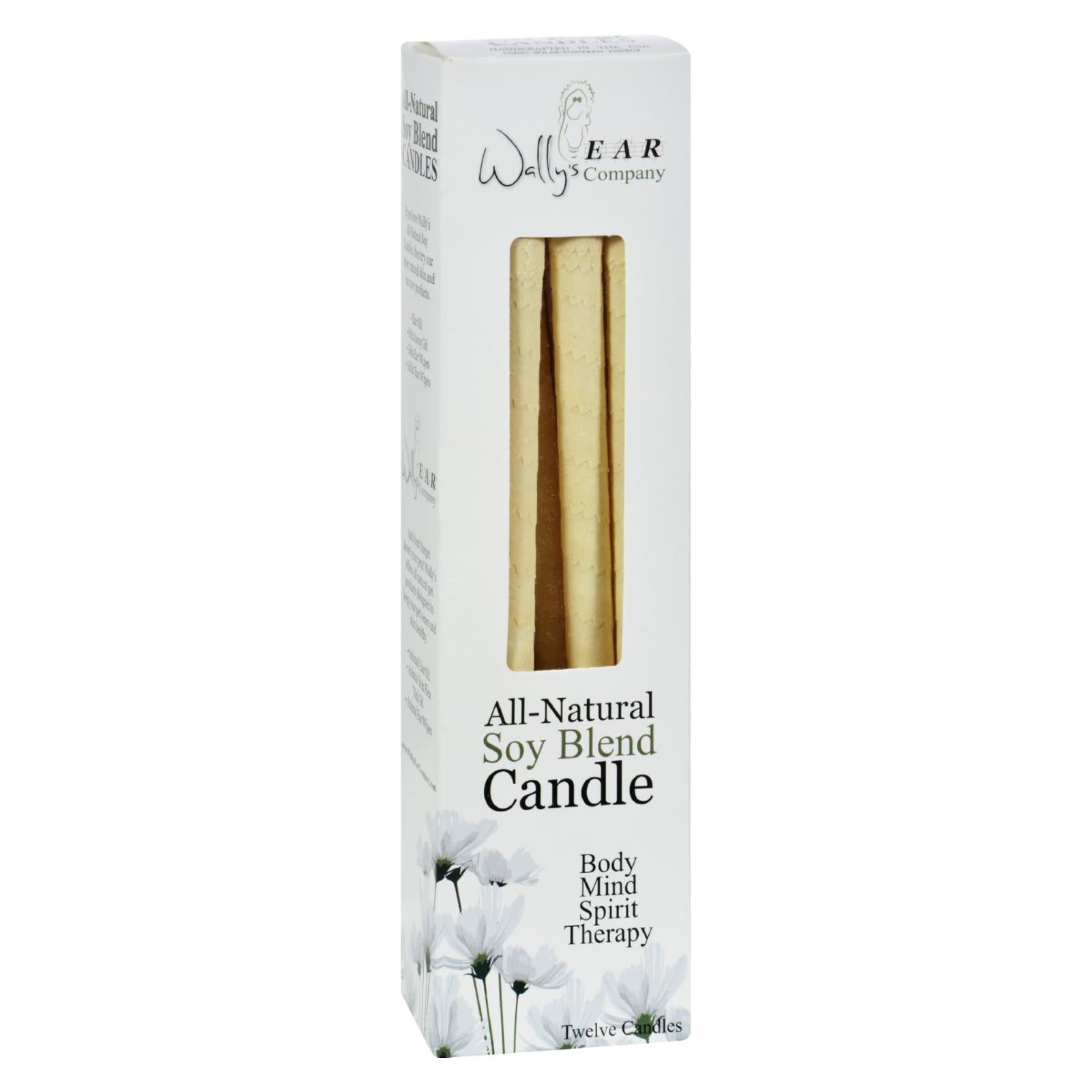 Wally's Candles Natural Soy Blend - 12 Candles | Deep Relaxation for Mind and Body | Unwind and Destress