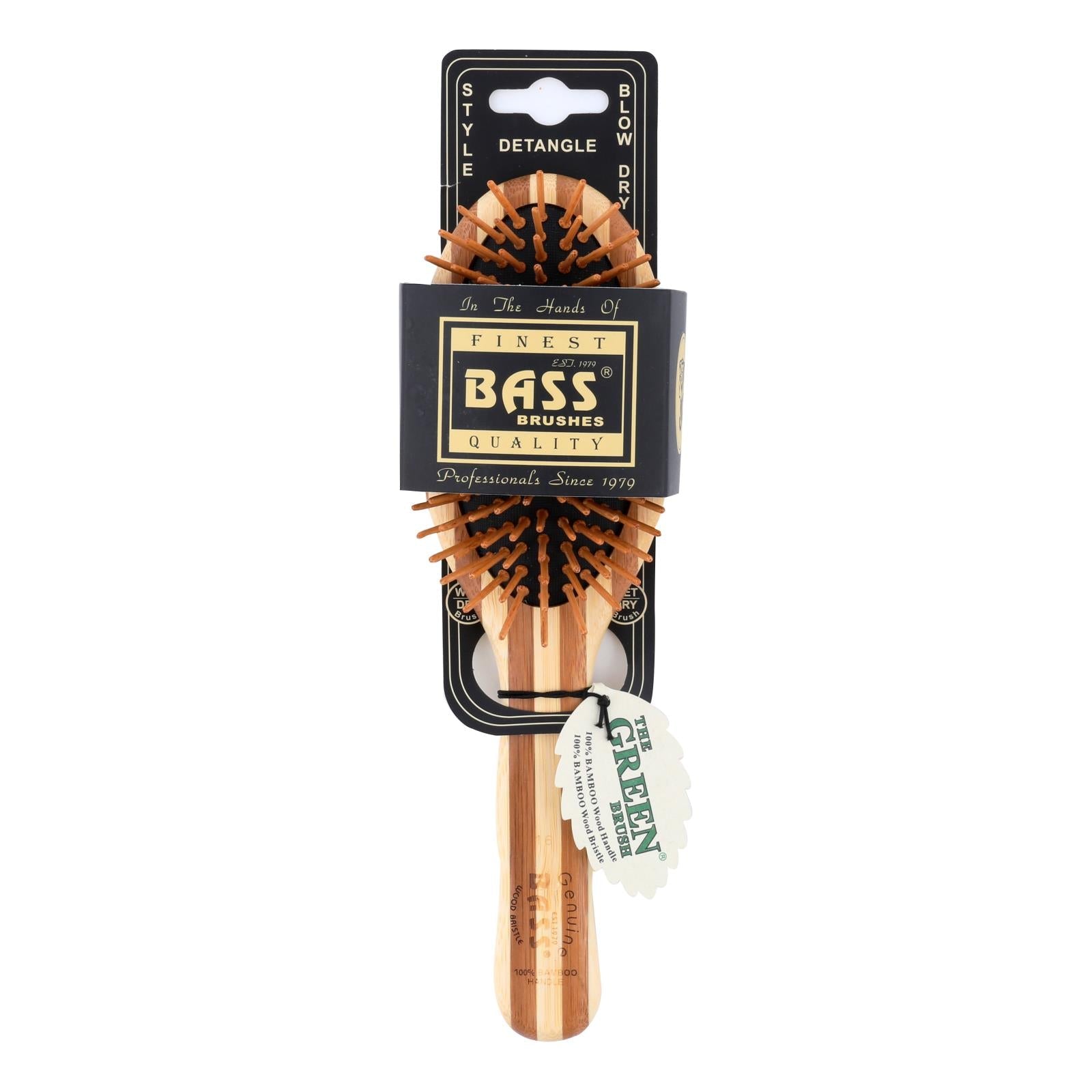 Bass Brushes Bamboo Wood Bristle Brush - XL
