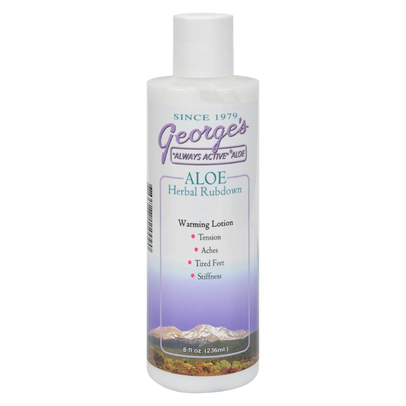 George's Herbal Rubdown with Aloe Vera (8 Fl Oz.)