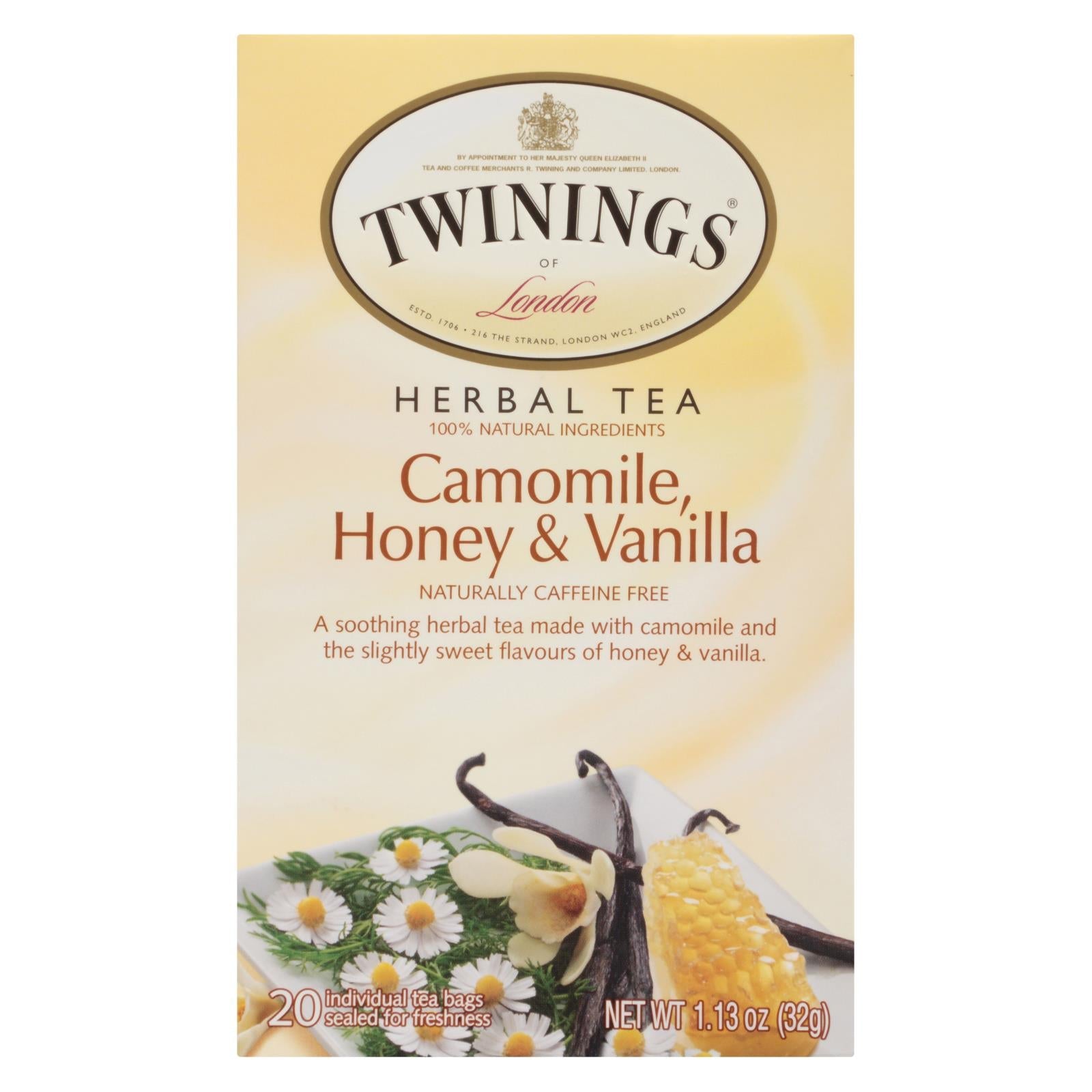 Twinings Herbal Tea Chamomile Honey Vanilla 120 Count (Pack of 6)