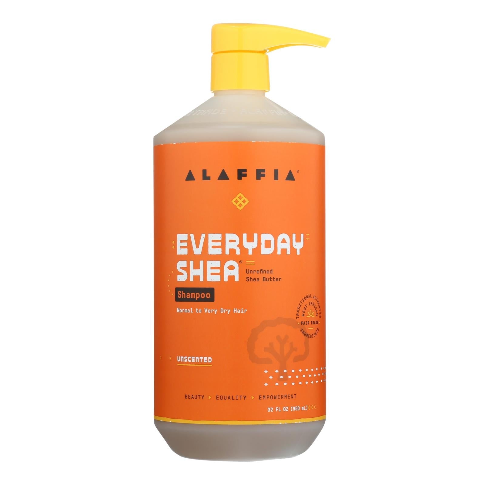 Alaffia Everyday Shea Moisturizing Unscented Shampoo - 32 Fl. Oz.