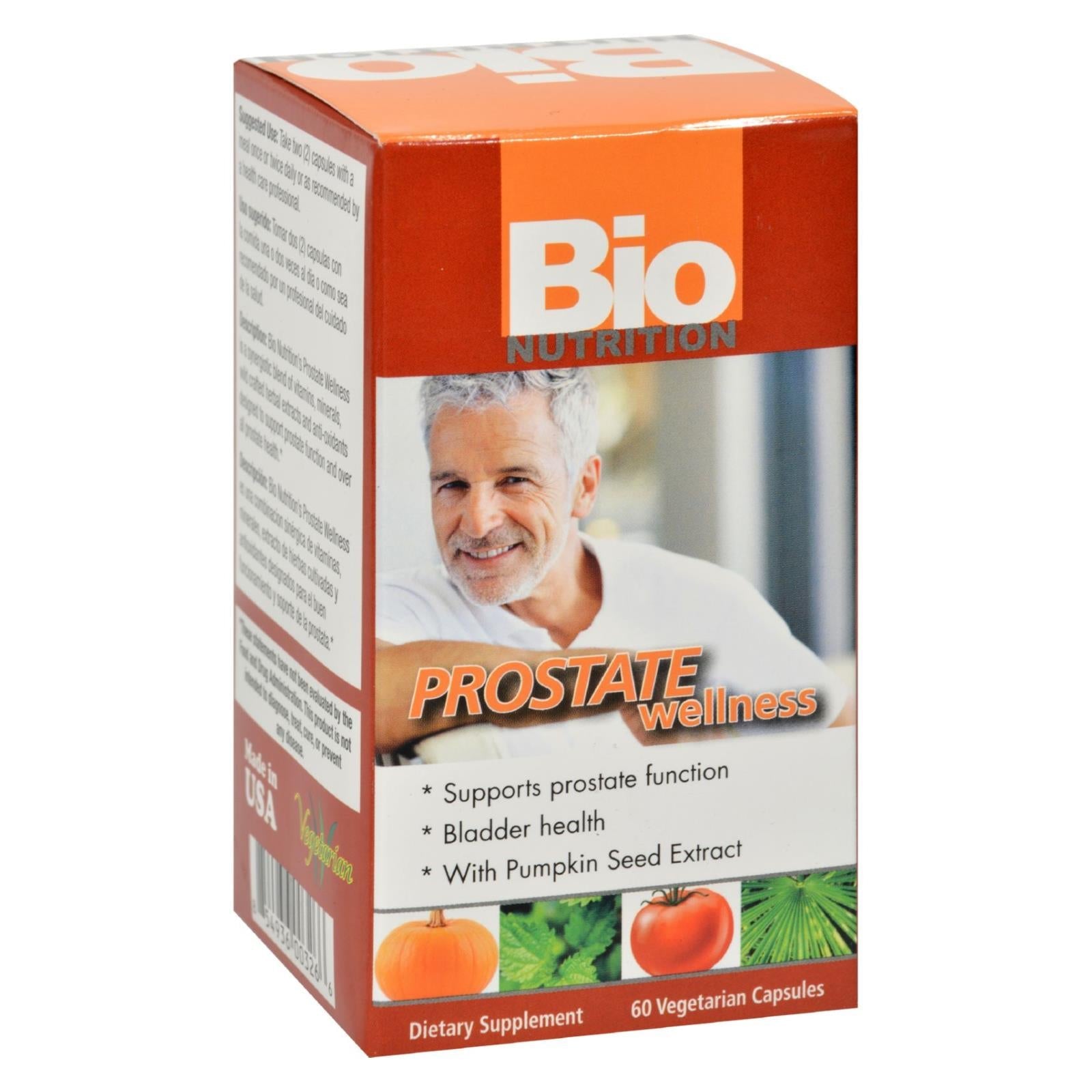 Bio Nutrition Prostate Wellness Support for Men's Health (60 Vcaps)