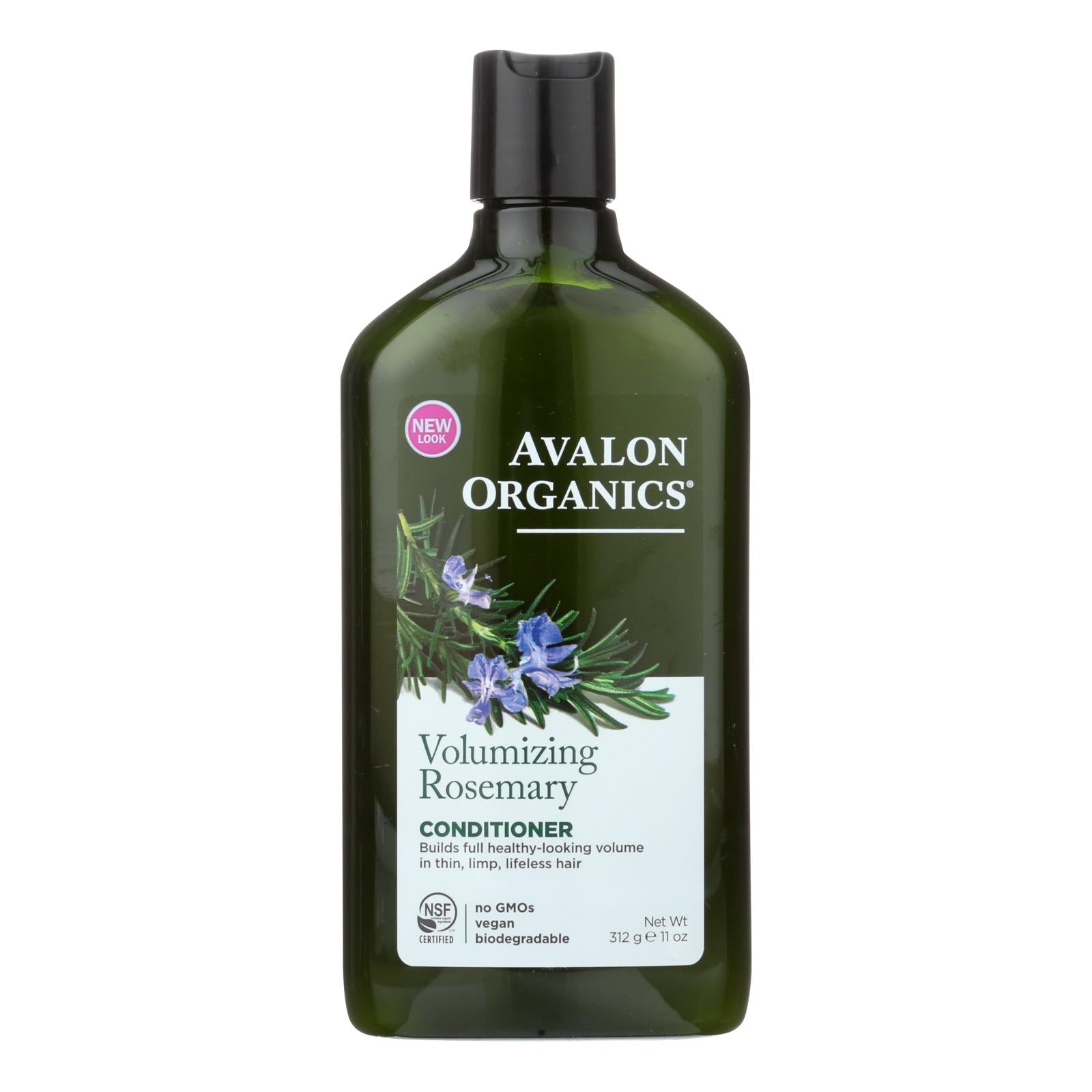 Avalon Organics Volumizing Rosemary Conditioner for Thicker, Healthier Hair (11 Fl Oz)