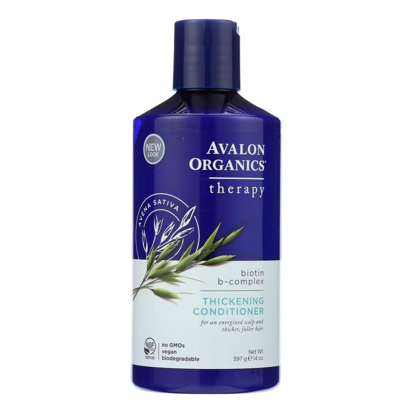Avalon Organics Thickening Conditioner: Biotin B-Complex for Nourished, Voluminous Hair (14 Fl Oz)