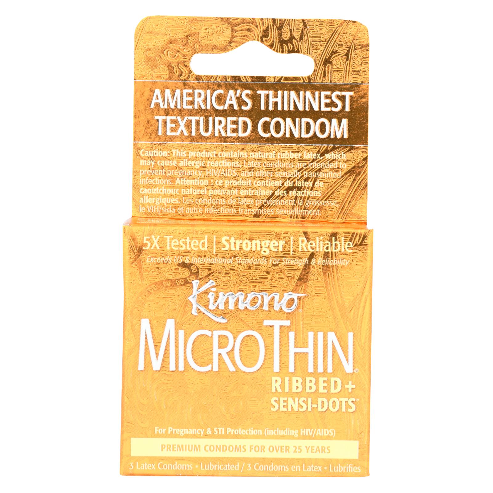 Mayer Laboratories Kimono Textured Condom (Pack of 3)