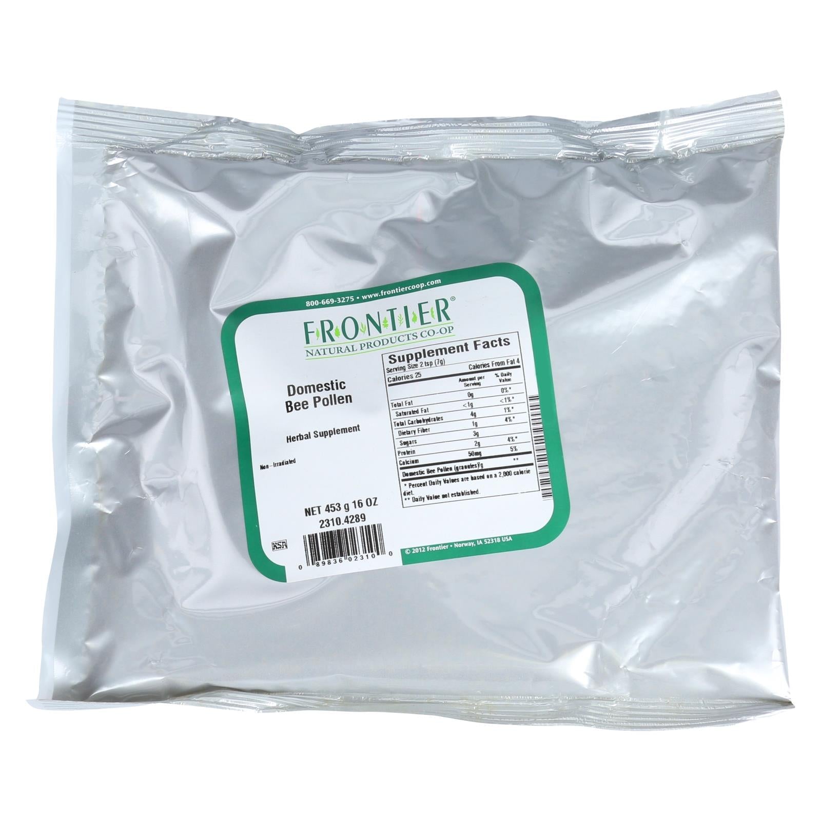 Frontier Herb Domestic Bee Pollen - 1 lb