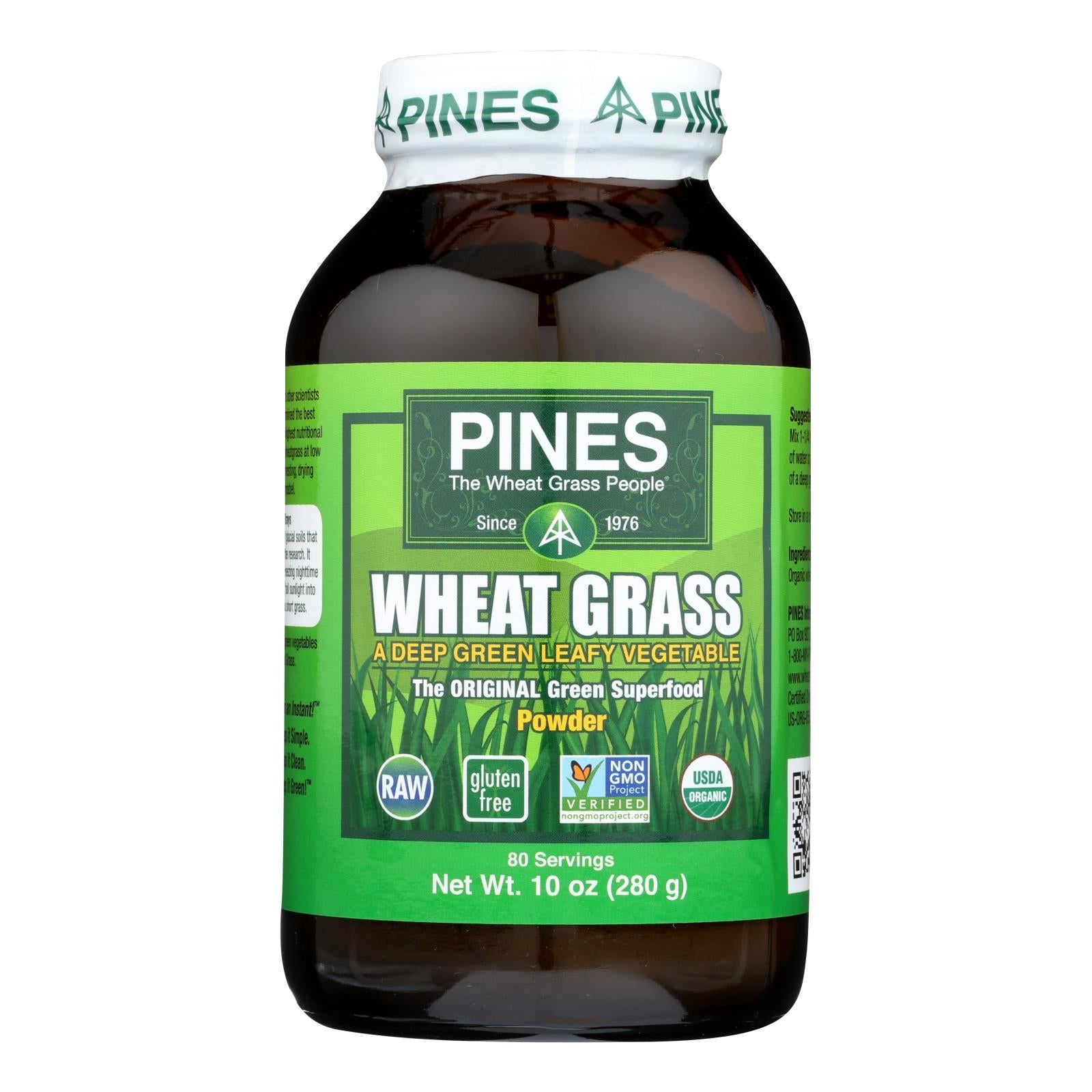 Pines International Organic Wheatgrass Powder - 10 Oz.