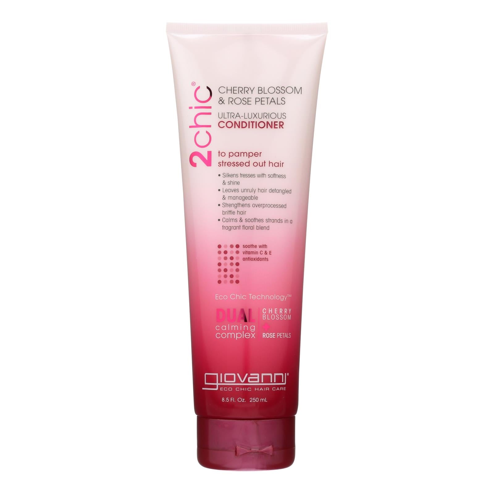 Giovanni 2chic Ultra-Hydrating Conditioner with Cherry Blossom & Rose Petals, 8.5 Fl Oz