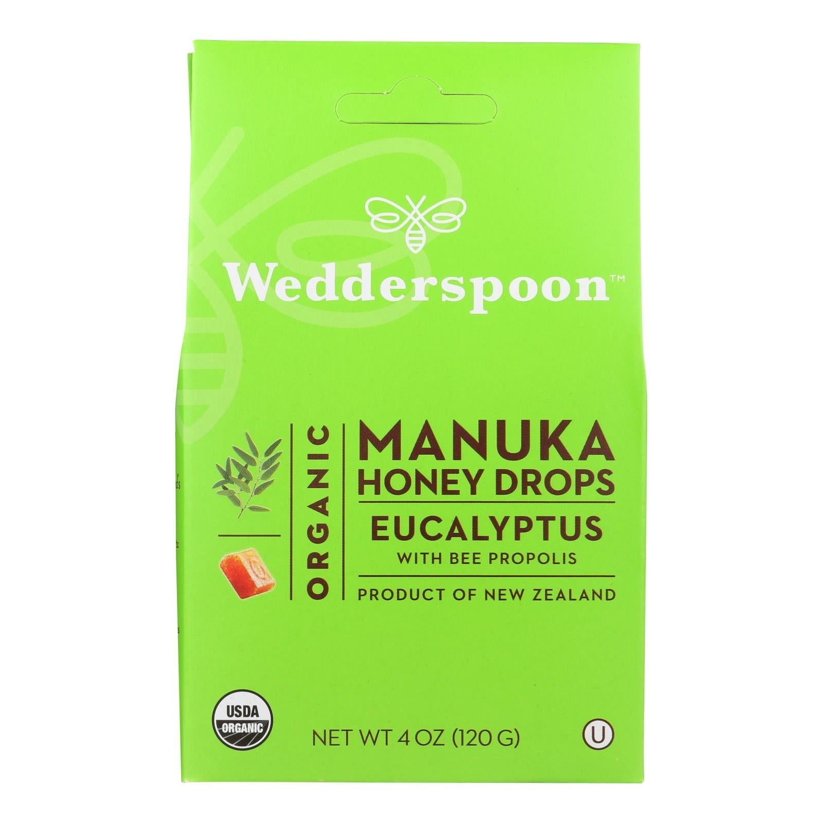 Organic Manuka Honey Eucalyptus Drops 4 Oz.
