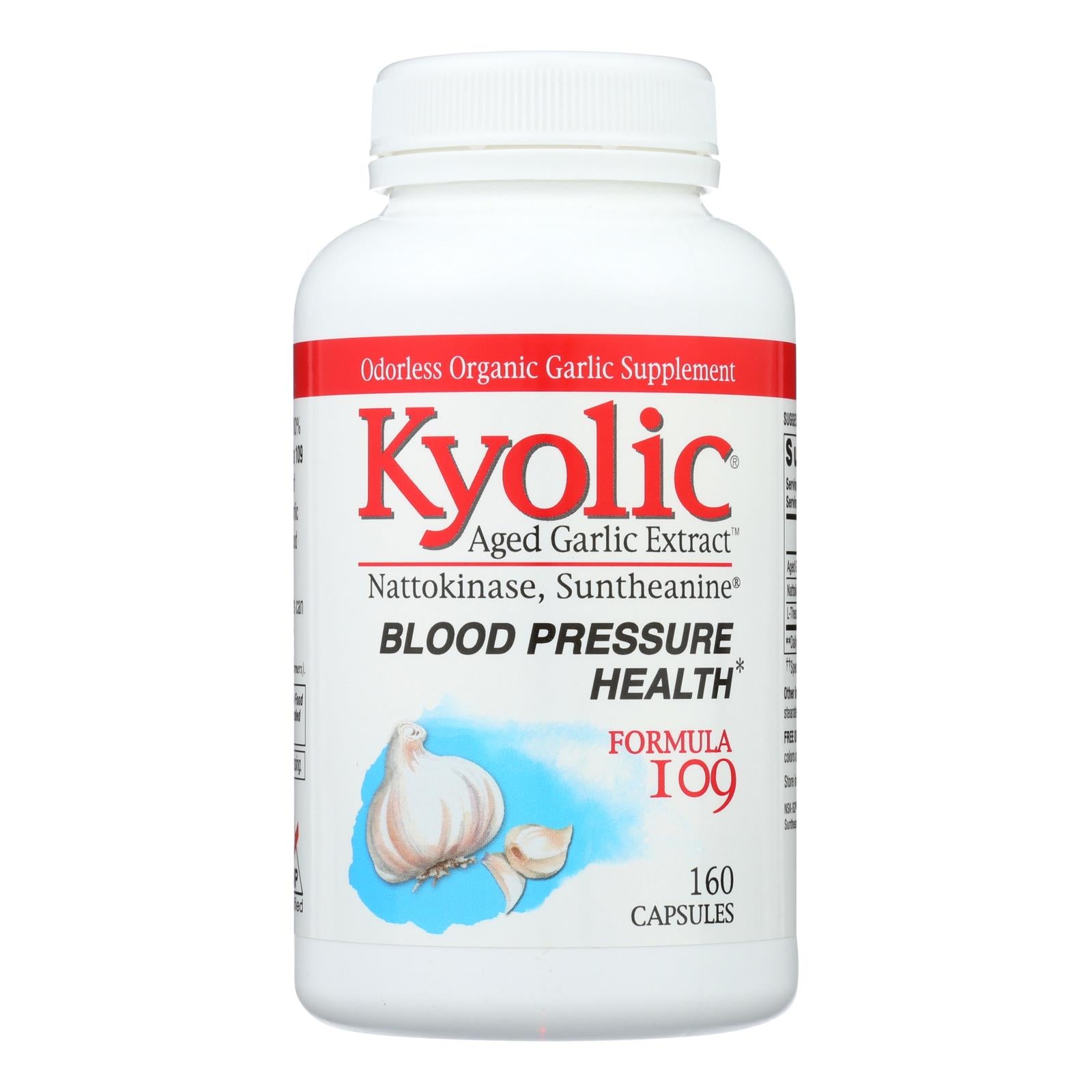 Kyolic Aged Garlic Extract Blood Pressure Support (160 Capsules)