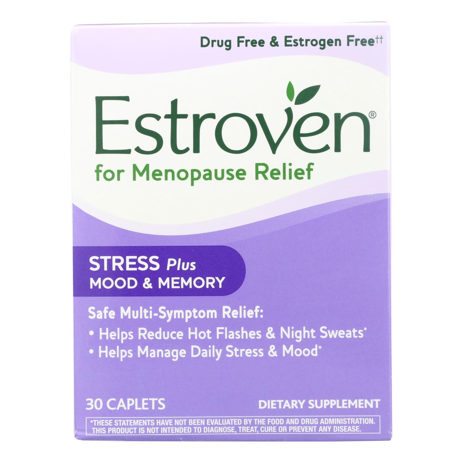 Estroven Plus Mood and Memory Supplement - 30 Caplets
