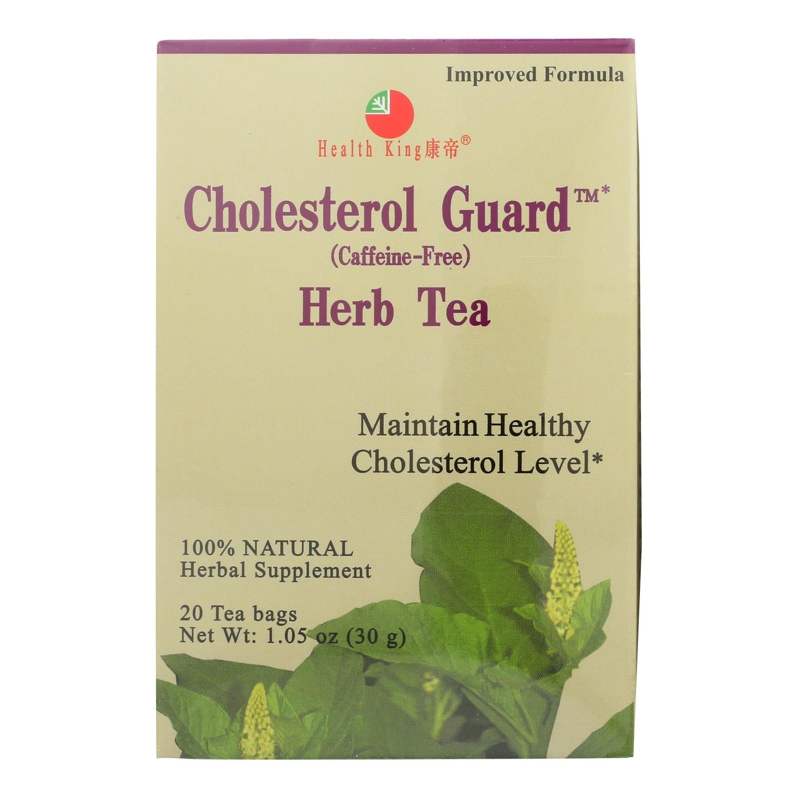 Health King Cholesterol Guard Herb Tea Pack of 20