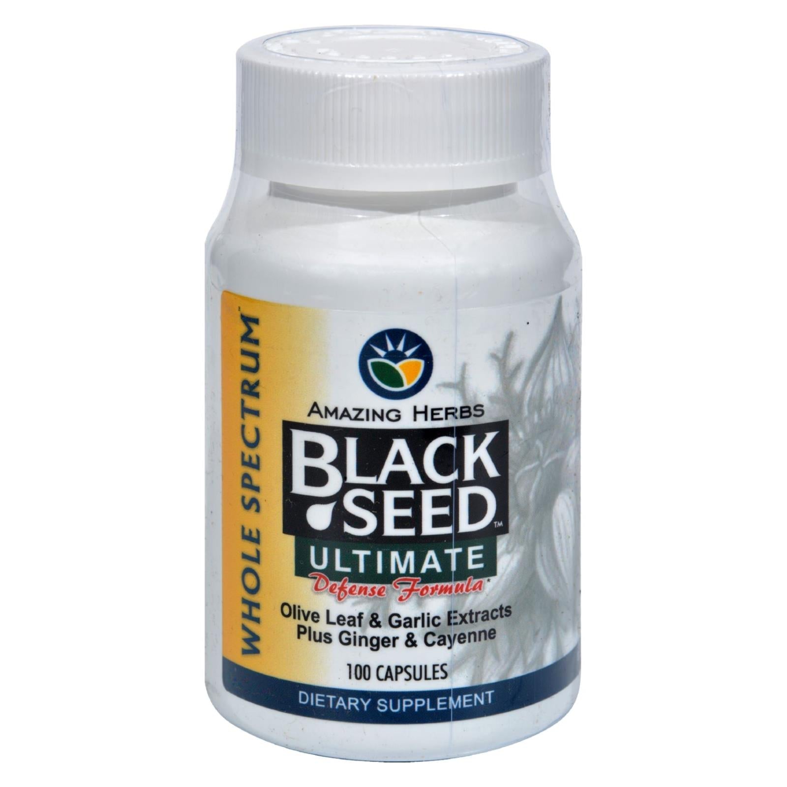 Black Seed Theramune by Amazing Herbs (100-Count) Ultimate Capsules