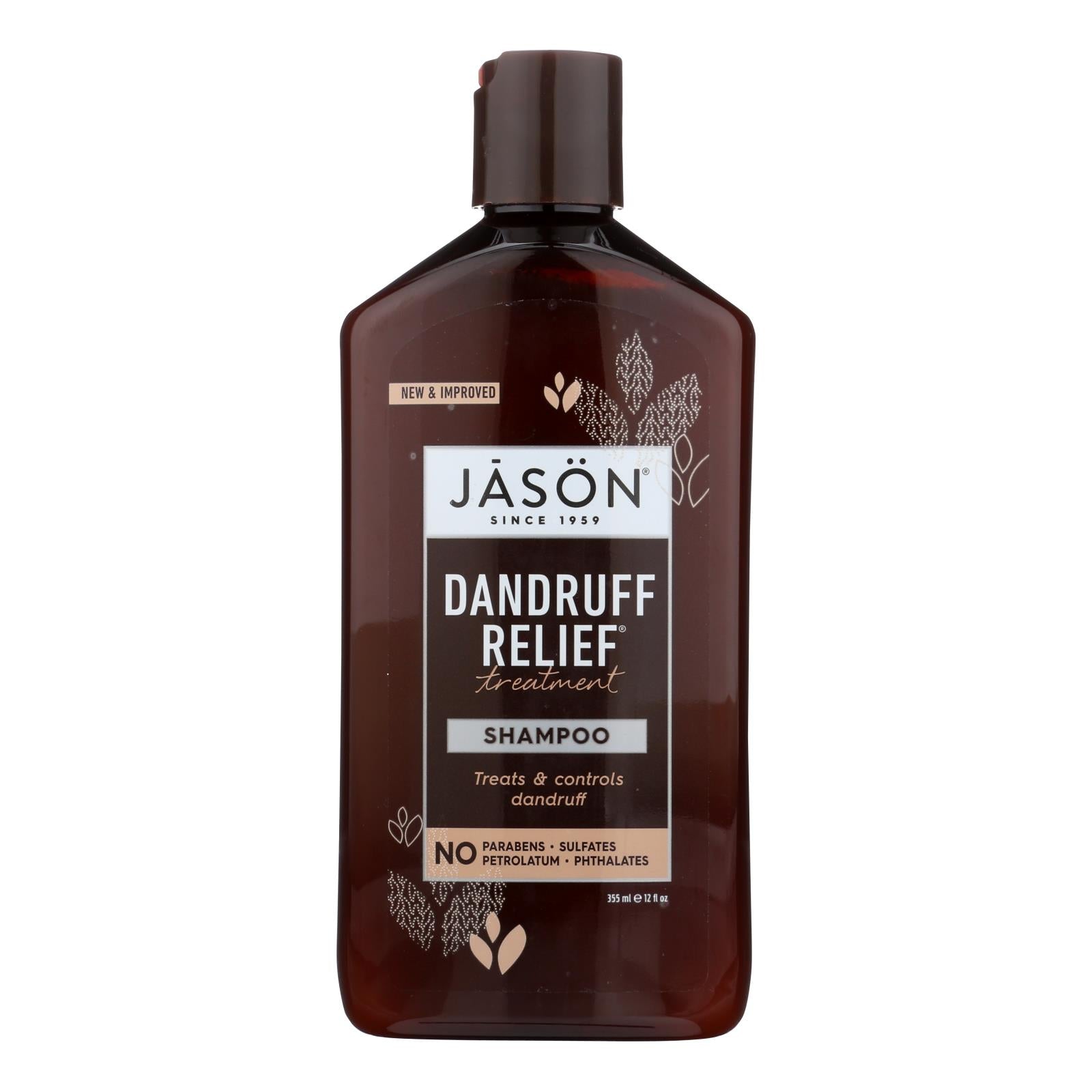 Jason Anti-Dandruff DTX Dandruff Relief Shampoo (12 Fl Oz.)