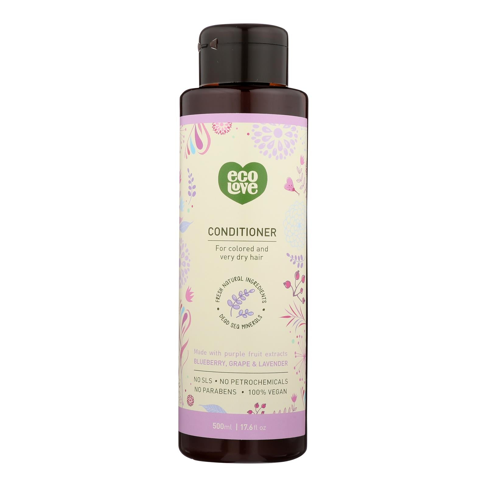 Ecolove Purple Fruit Conditioner for Color-Treated, Dry Hair - 17.6 Fl Oz